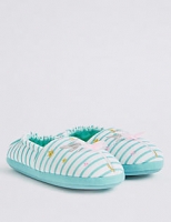 Marks and Spencer  Kids Fairy Striped Pull-on Slipper Shoes