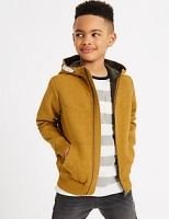 Marks and Spencer  Cotton Rich Quilted Zip Through Sweatshirt (3-14 Years)