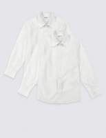 Marks and Spencer  2 Pack Boys Easy Dressing Non-Iron Shirts