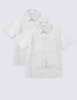 Marks and Spencer  2 Pack Boys Easy Close Non-Iron Shirts