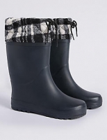 Marks and Spencer  Kids Knitted Cuff Welly Boots