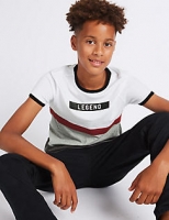 Marks and Spencer  Pure Cotton Colour Block Top (3-14 Years)