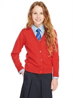 Marks and Spencer  Girls Cotton Rich Cardigan