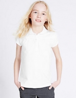 Marks and Spencer  2 Pack Girls Cotton Polo Shirts with Stretch