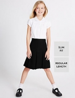 Marks and Spencer  Girls Slim Fit Skirt with Permanent Pleats