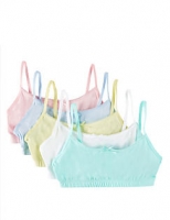 Marks and Spencer  5 Pack Cotton Crop Tops with Stretch (6-16 Years)