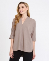 Dunnes Stores  Gallery Textured V-Neck Top