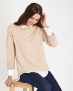 Paul Costelloe Living Studio Cashmere Blend Boat Neck Jumper