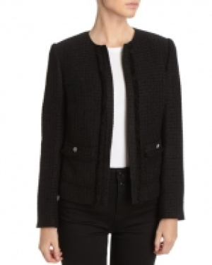 Lurex Boucle Button Jacket