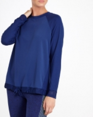 Drawcord Hem Long Sleeve Top