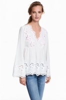 HM   Blouse with broderie anglaise