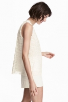 HM   Pleated lace top