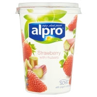 SuperValu  Alpro Soya Yogurt Strawberry & Rhubarb