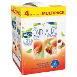 Alpro Almond Unsweetned 4 pk