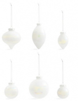 Marks and Spencer  Set of 20 Luxury Pearlescent Glass Tree Decorations