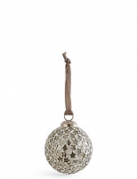 Marks and Spencer  Silver Star Mosaic Bauble
