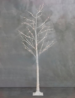 Marks and Spencer  7Ft White Light-up Birch Tree