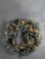 Marks and Spencer  Large Snowy Light-up Wreath
