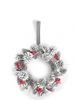 Marks and Spencer  White Pinecone Wreath