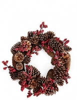 Marks and Spencer  Pinecone And Berry Wreath