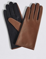 Marks and Spencer  Leather Colour Block Gloves