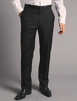 Marks and Spencer  Black Tailored Fit Wool Trousers