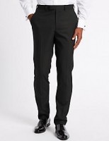 Marks and Spencer  Navy Textured Slim Fit Trousers