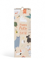 Marks and Spencer  Cute Pets 2018 Slim Calendar