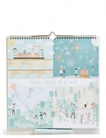 Marks and Spencer  2018 Family Organiser with Pull-out Advent Calendar