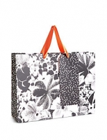 Marks and Spencer  Black & White Floral Large Gift Bag