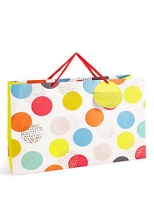 Marks and Spencer  Bright Oversized Spot Print Extra Large Gift Bag