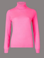 Marks and Spencer  Pure Cashmere Polo Neck Jumper