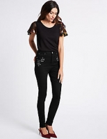 Marks and Spencer  Embroidered Roma Rise Skinny Leg Jeans