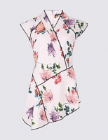 Marks and Spencer  Floral Print V-Neck Cap Sleeve Shell Top