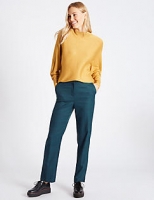 Marks and Spencer  Checked Straight Leg Trousers