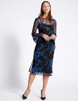 Marks and Spencer  Embroidered Frill Sleeve Tunic Dress