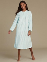 Marks and Spencer  Fleece Spotted Nightdress