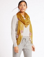 Marks and Spencer  Floral Print Square Scarf