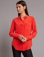 Marks and Spencer  Pure Silk Long Sleeve Shirt