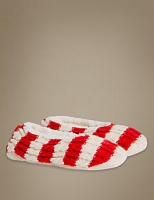 Marks and Spencer  Cable knit Striped Ballet Slipper Socks