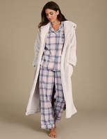 Marks and Spencer  Checked Pyjama Set with Dressing Gown