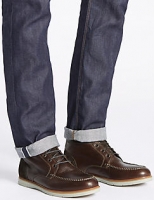 Marks and Spencer  Big & Tall Leather Chukka Lace-up Boots