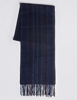 Marks and Spencer  Pinstripe Pure Cashmere Woven Scarf