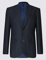 Marks and Spencer  Big & Tall Wool Blend Checked Jacket