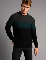 Marks and Spencer  Wool Rich Colour Block Slim Fit Jumper