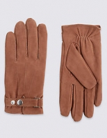 Marks and Spencer  Leather Press Stud Gloves with Thinsulate