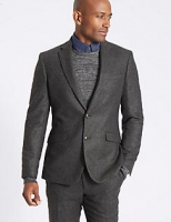 Marks and Spencer  Charcoal Wool Blend Suit with Italian fabric
