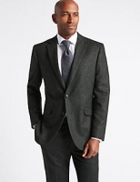 Marks and Spencer  Charcoal Wool Blend Suit with Italian fabric