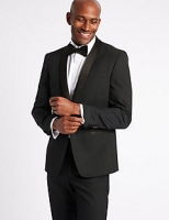 Marks and Spencer  Navy Textured Slim Fit Suit