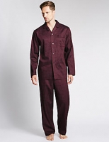 Marks and Spencer  2in Longer Pure Cotton Printed Pyjama Set